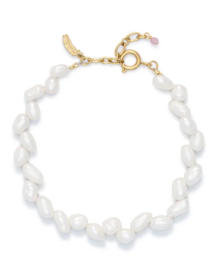 Pearl petal bracelet
