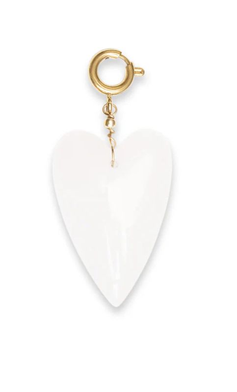 White heart charm