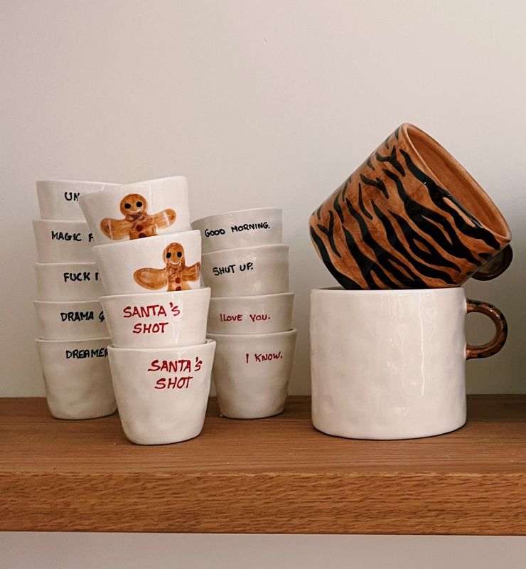 Tiger stripe ear mug - anna+nina