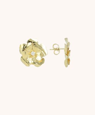Earring flower S gold - Lott gioielli