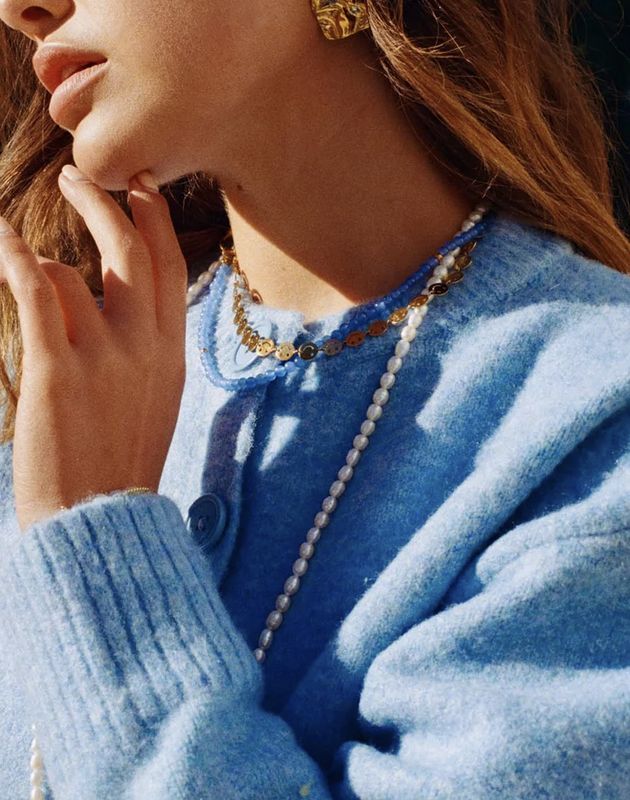 Roger blue necklace - bonnie studios