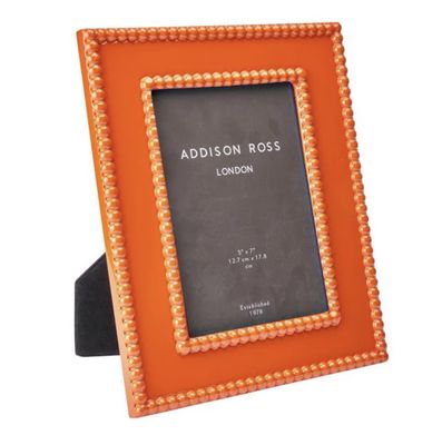 Orange Bobbin lacquer photo frame