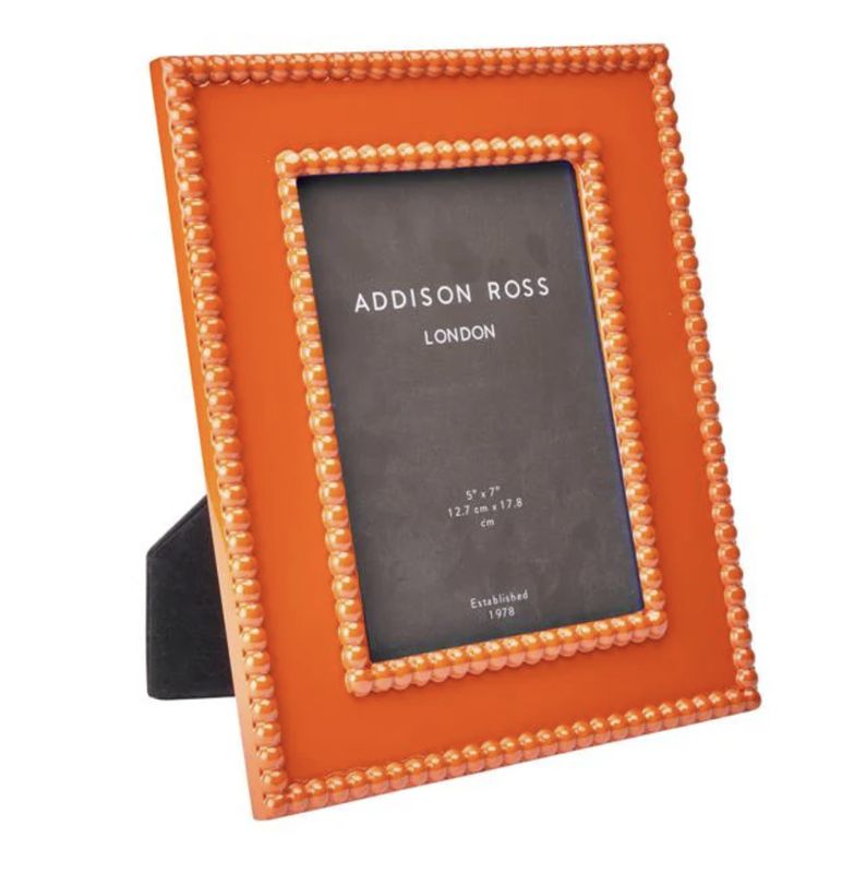 Orange Bobbin lacquer photo frame