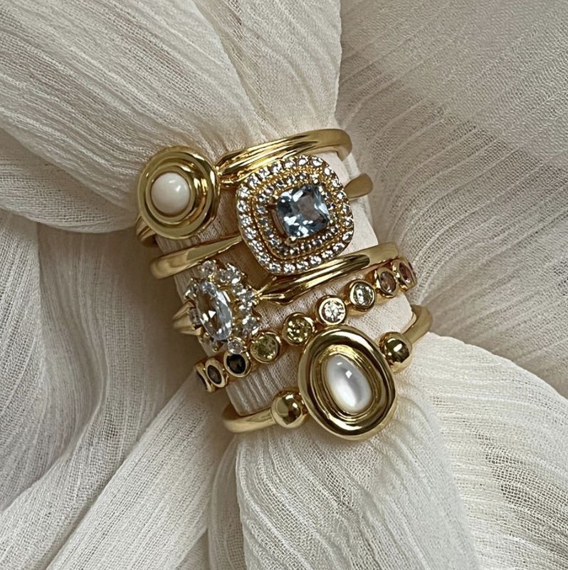classic ring with oval shaped ring 124145Y - 24kae
