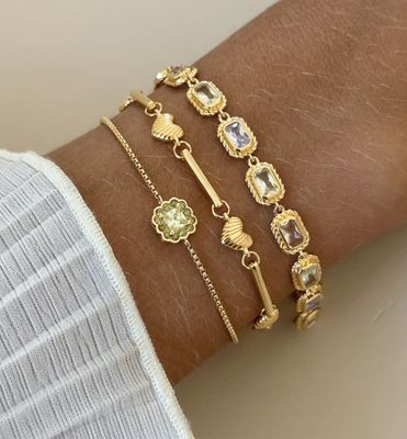 Bracelet with vintage look ornament 22457Y- 24kae