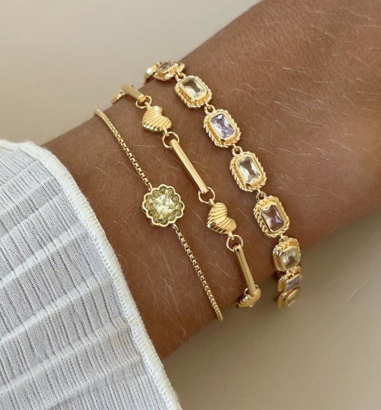 Bracelet with vintage look ornament 22457Y- 24kae