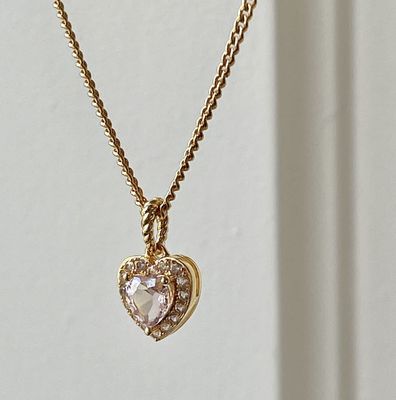 Collier with heartshaped pendant -32457Y - 24kae