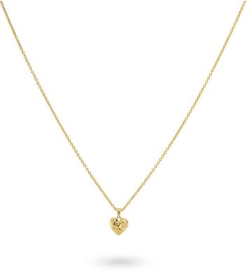 Necklace with structured heart 32481Y-24kae