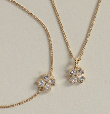 Bracelet with a clover ornament 22479Y  -24kae