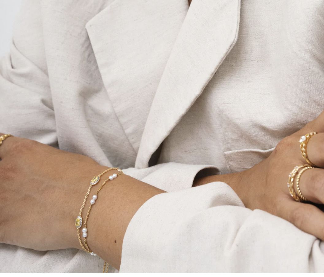 Bracelet with pearls 22447Y -24kae