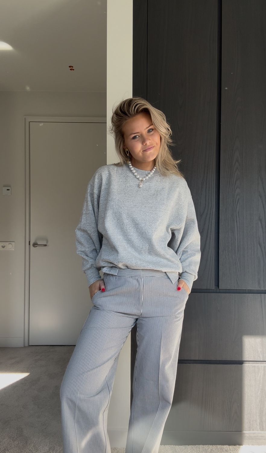 Raglan sweater grey melange - catwalk junkie