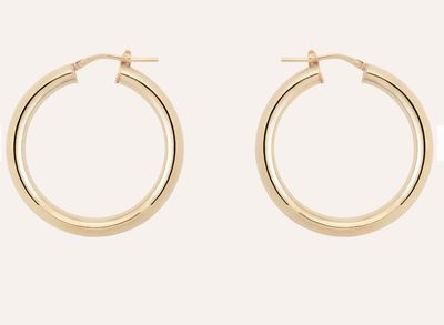 Round plain hoop earrings - anna+nina