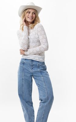 Stretch lace longsleeve - catwalk junkie