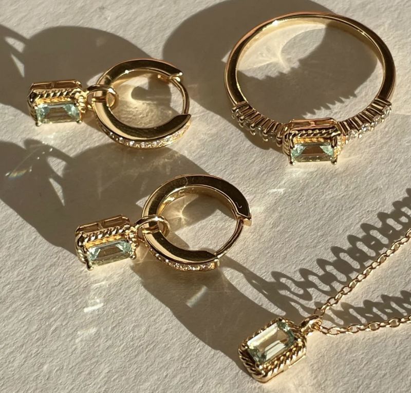 Earring with pendant 424128Y - 24kae