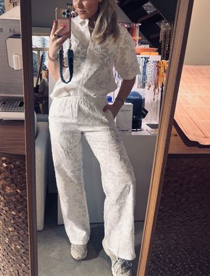 Pull on textured trousers - catwalk junkie