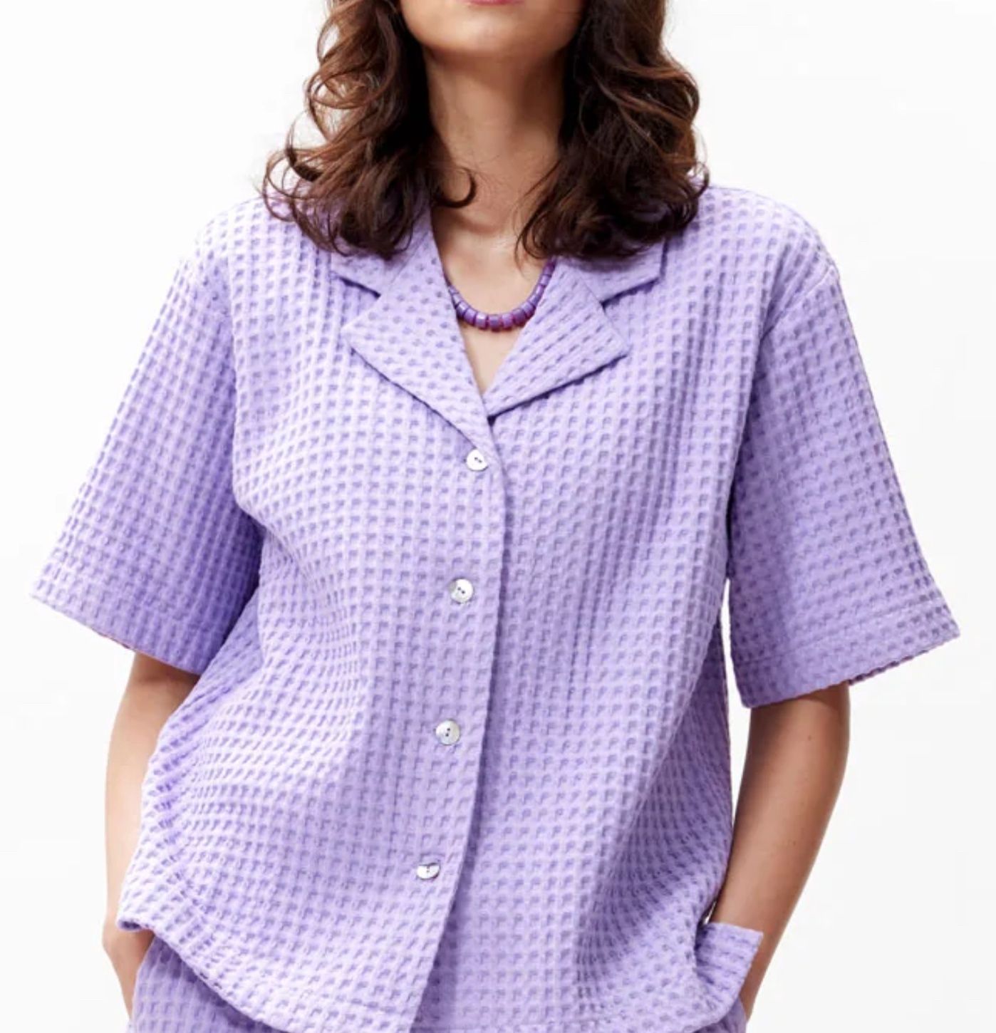 Resort textured blouse - catwalk junkie