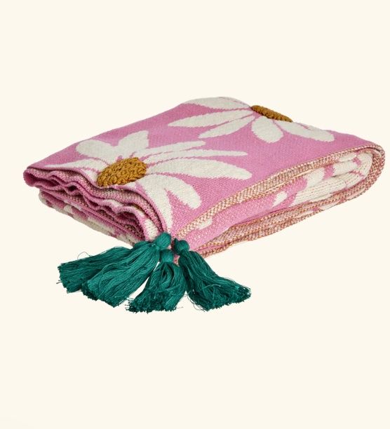 Knitted blanket - rice