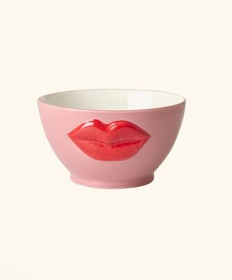 keramiek bowl roze lips - Rice