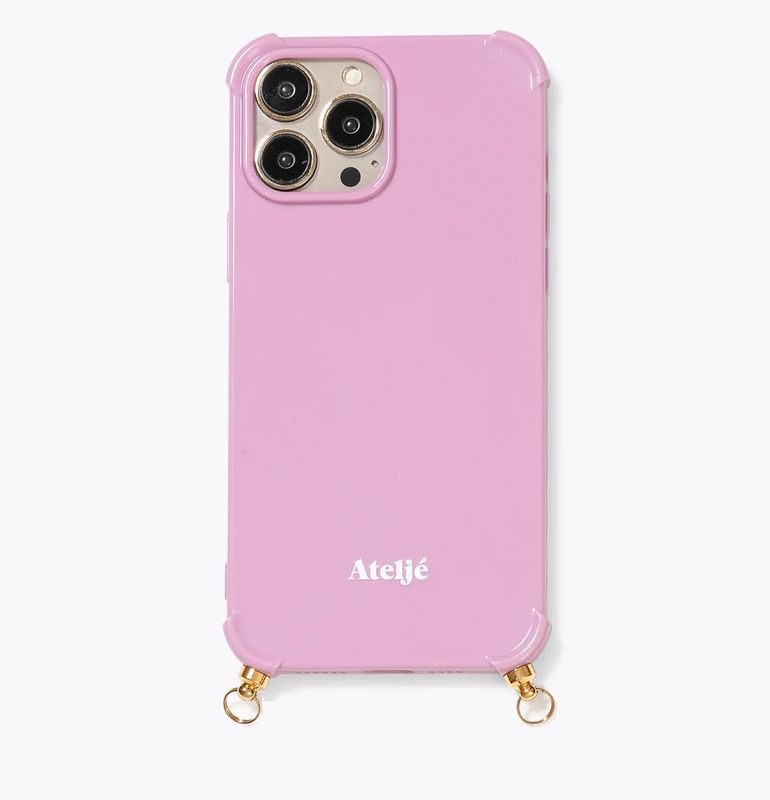 Vintage pink phone cord - ateljé