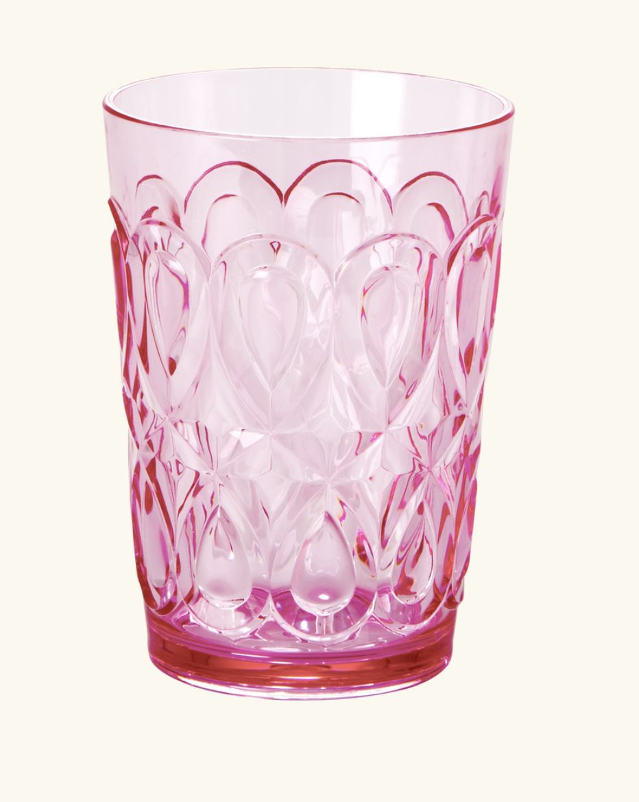 Acrylic tumbler pink - rice