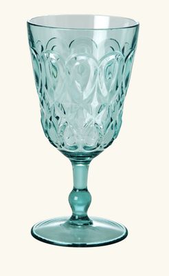 Acrylic wine glass mint - rice