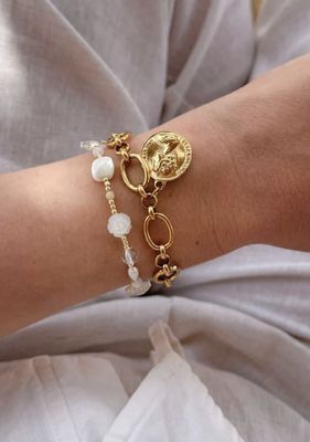 Baroque coin bracelet - le veer