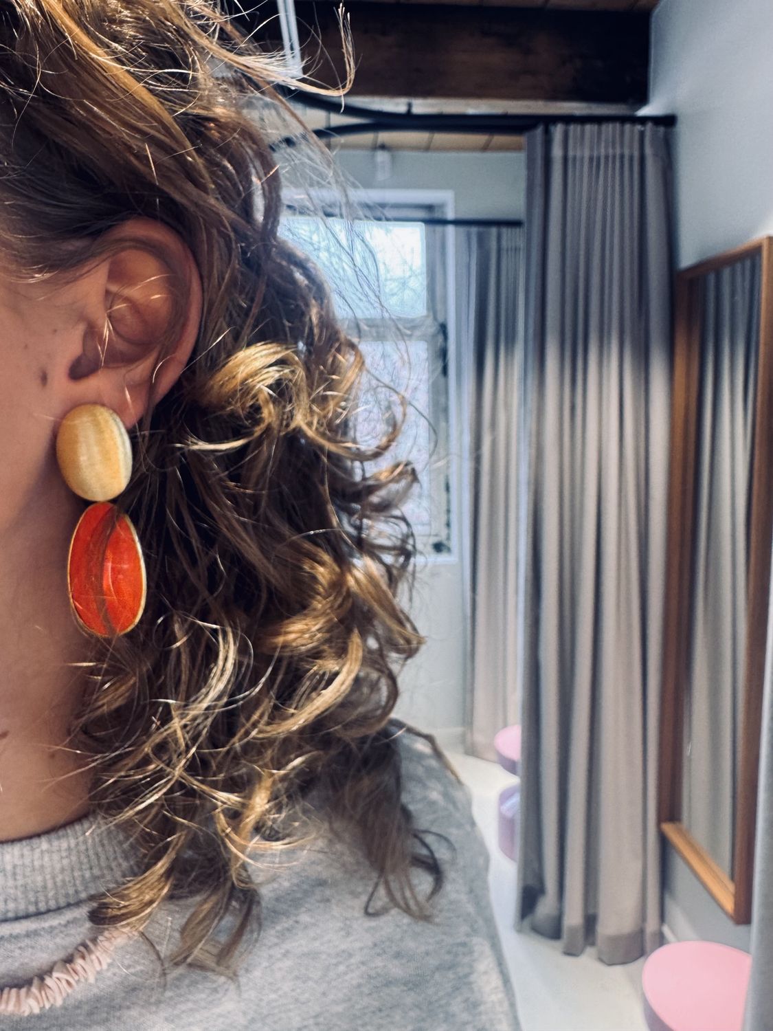 Framed oval earrings - lott