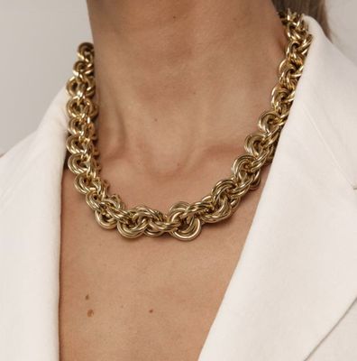 Maeve chain gold necklace - souvenirs de pomme