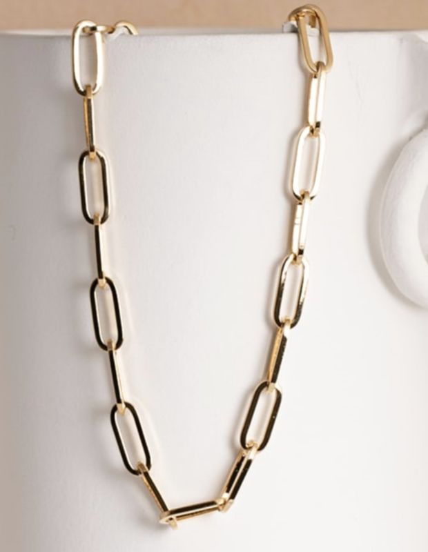 Link gold  necklace -  souvenirs de pomme