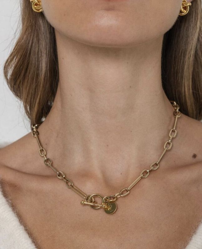 Aria chain gold necklace - souvenirs de pomme
