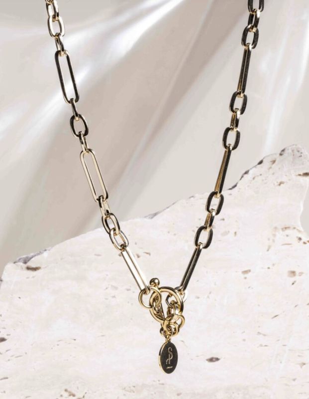 Aria chain gold necklace - souvenirs de pomme