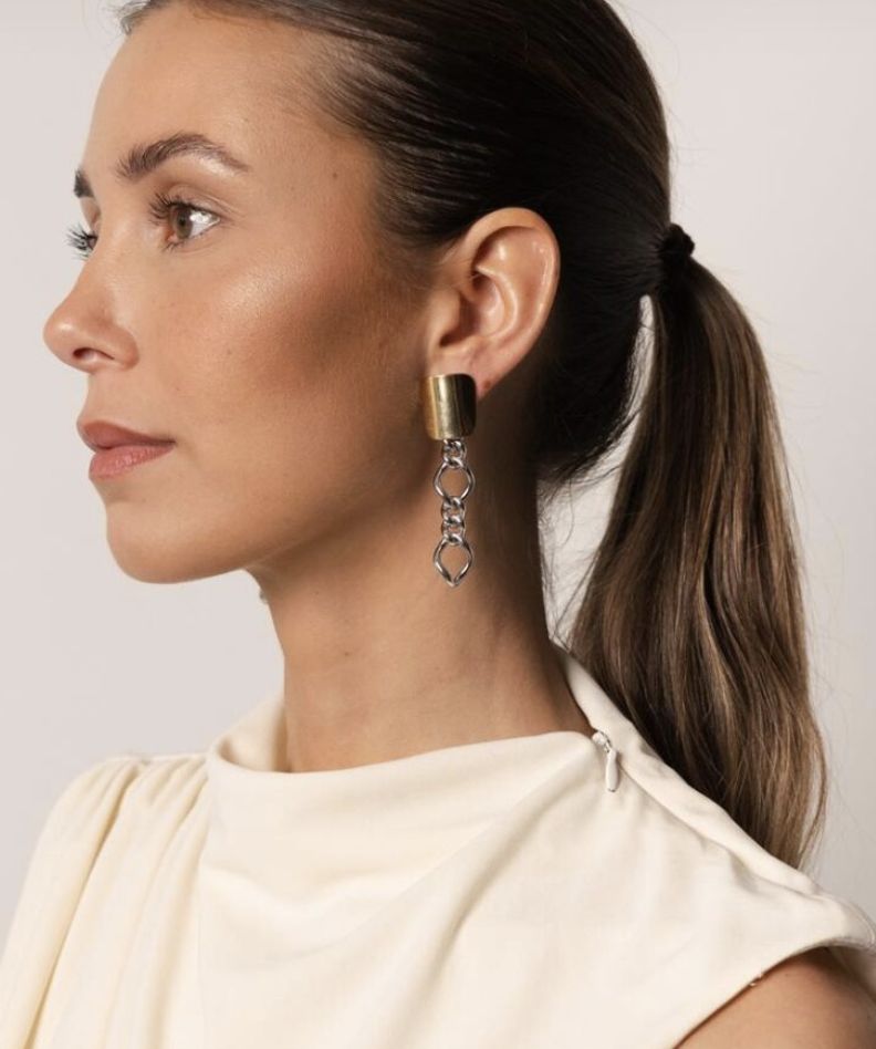 Dolores gold earring - souvenirs de pomme