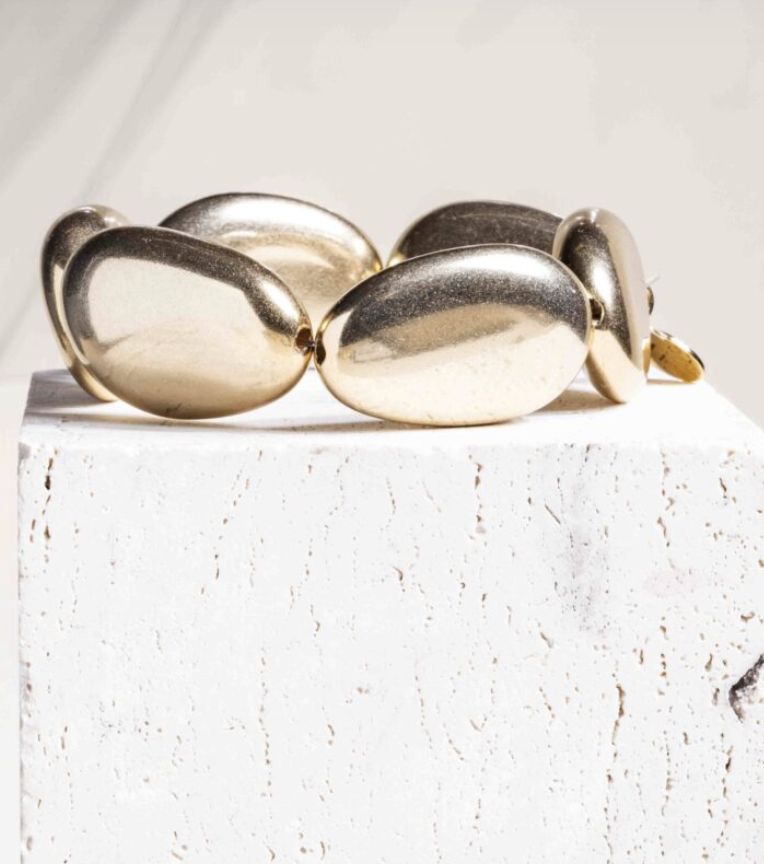 Calliope gold beads -  souvenirs de pomme