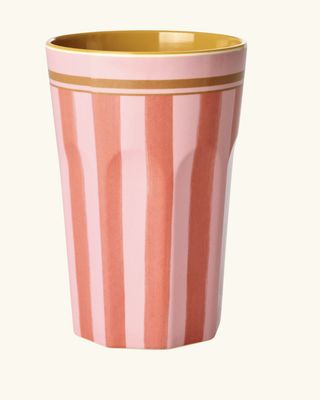 Tall Cup - Pink - Organic Stripes Print × 12