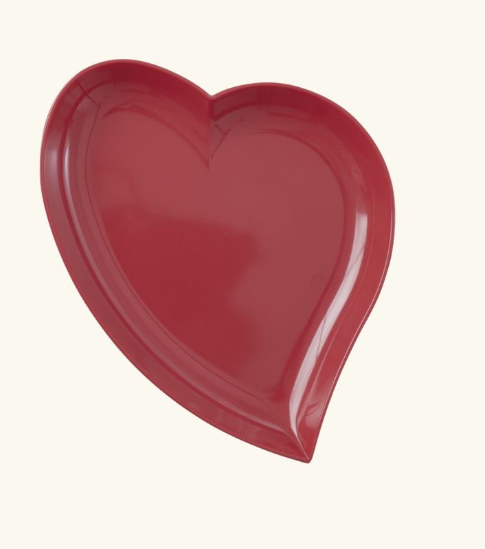 Heart plate - rice