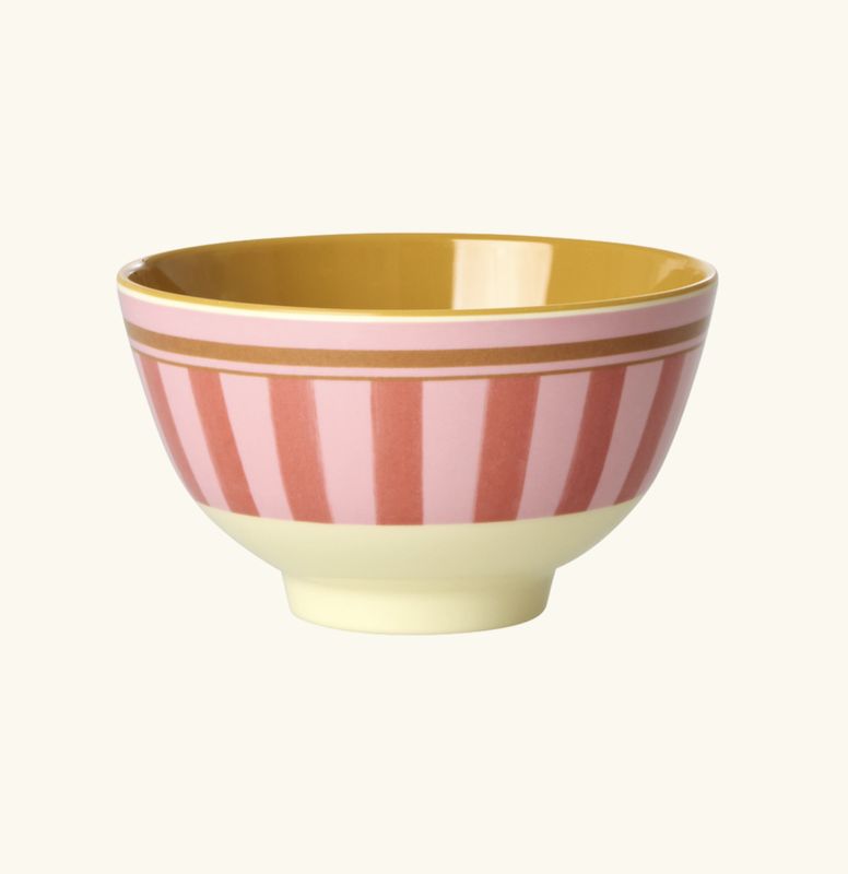 small bowl stripes - rice