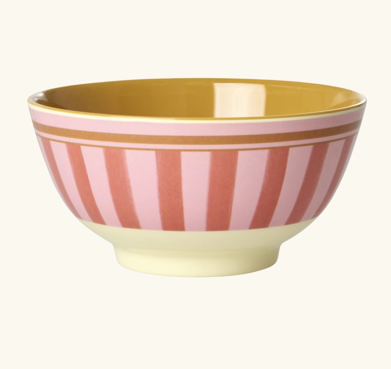 Medium bowl stripes - rice