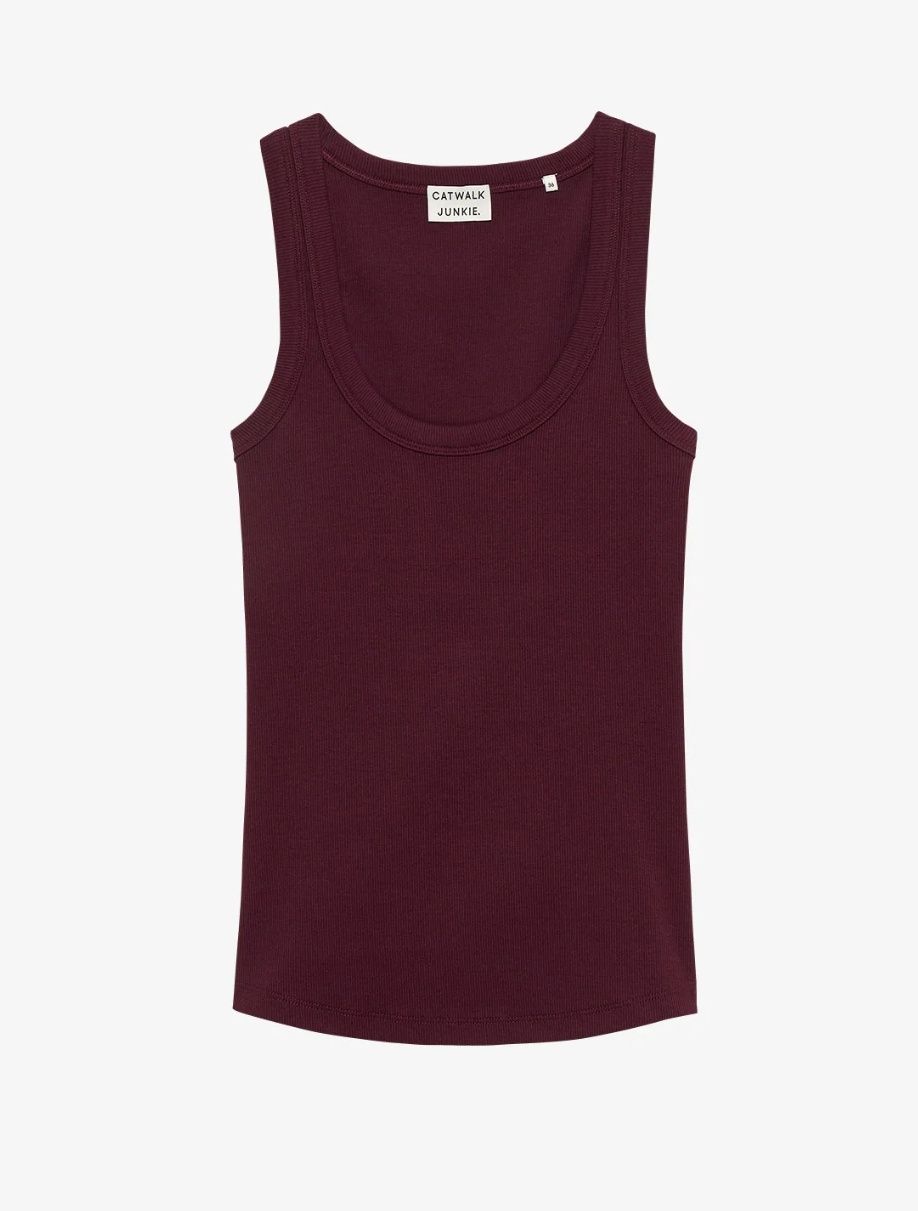 Scoob neck rib singlet wine tasting - catwalk junkie