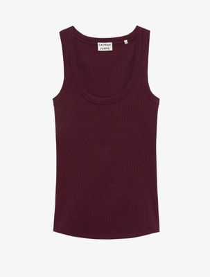 Scoob neck rib singlet wine tasting - catwalk junkie
