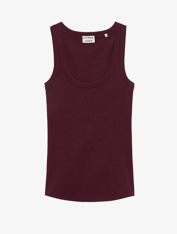 Scoob neck rib singlet wine tasting - catwalk junkie