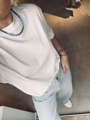 Loose fit t shirt off white - catwalk junkie