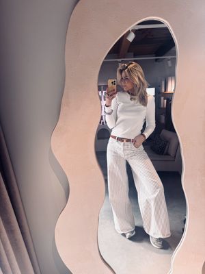 Rib long sleeve off white - catwalk junkie