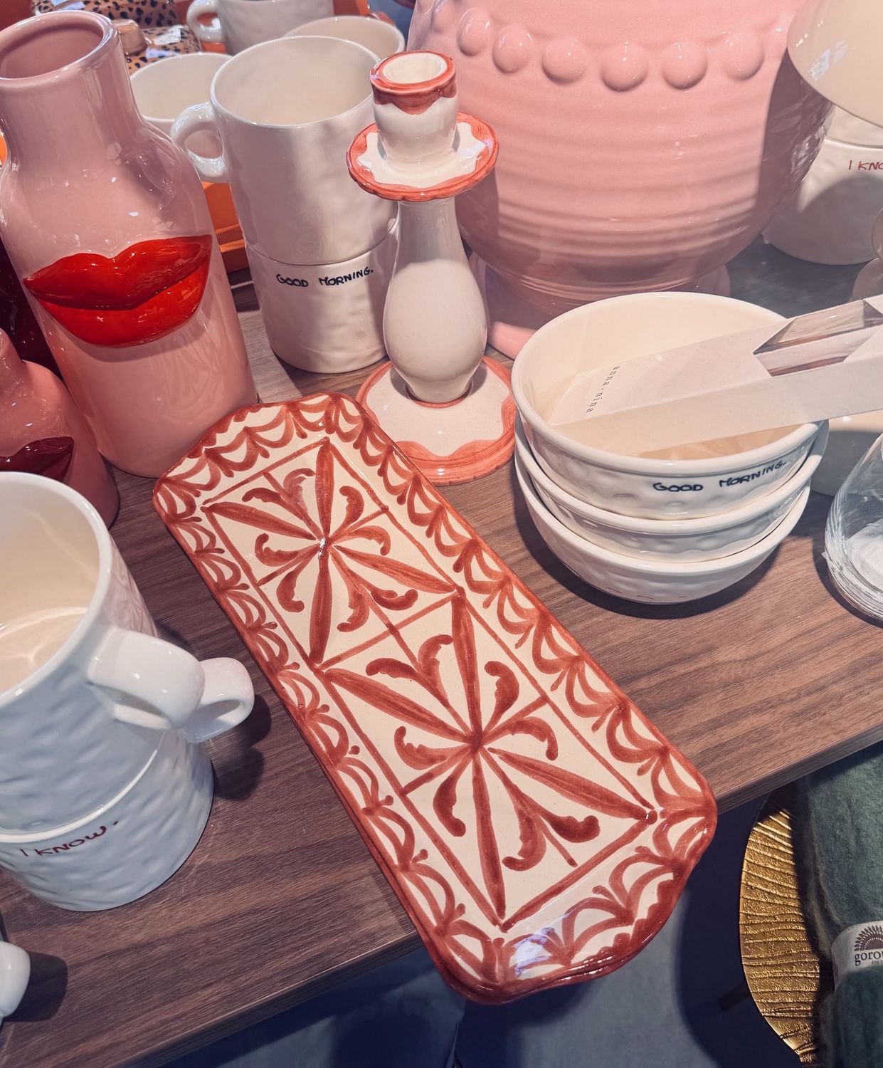 Tapas plateau estrella roze  - lenta living