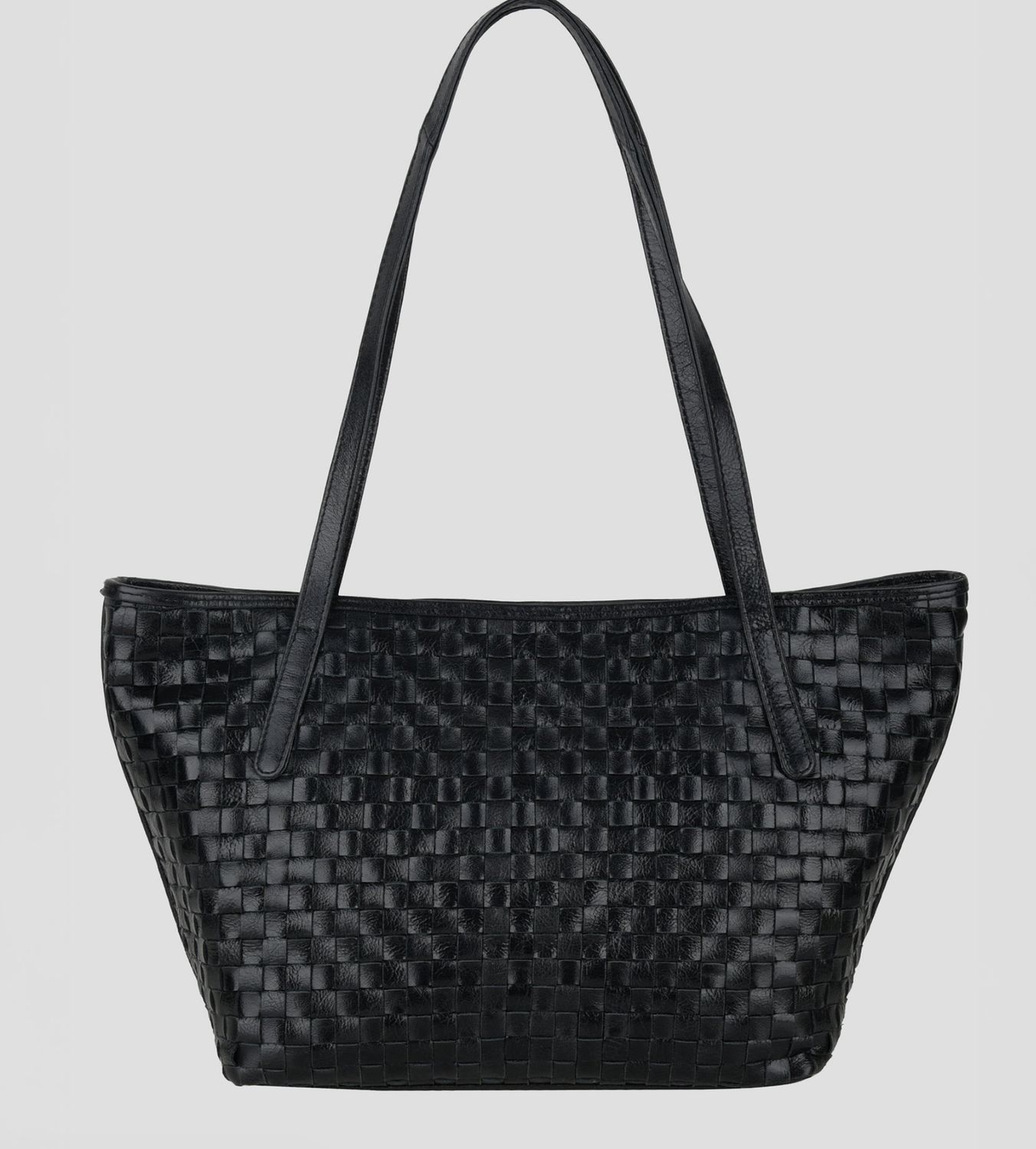 Shopper braided village black - nunoo bags