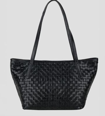 Shopper braided village black - nunoo bags