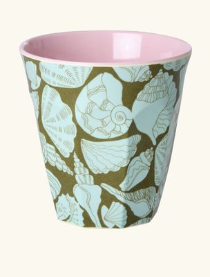 Medium cup green sea shell - rice
