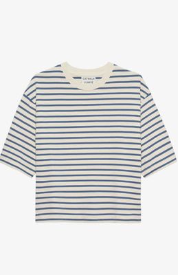 Loose fit striped t-shirt