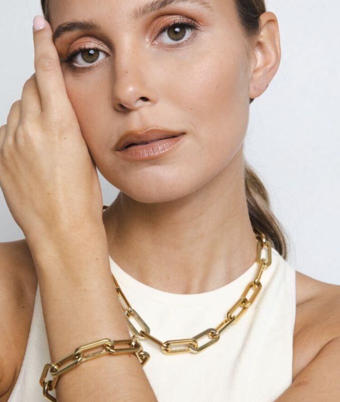 amara bracelet (goud en zilver) - souvenirs de pomme