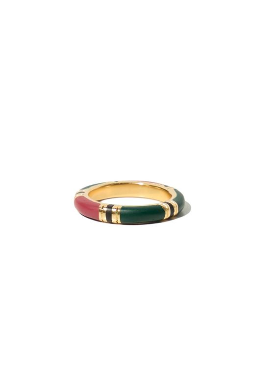Ivy ring Bordeaux green - Mimi et toi