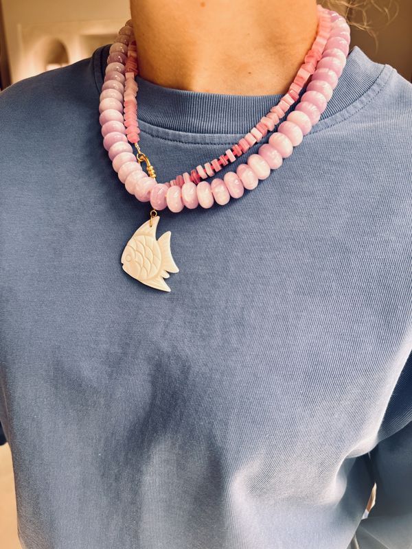 Riviera pink necklace - le veer